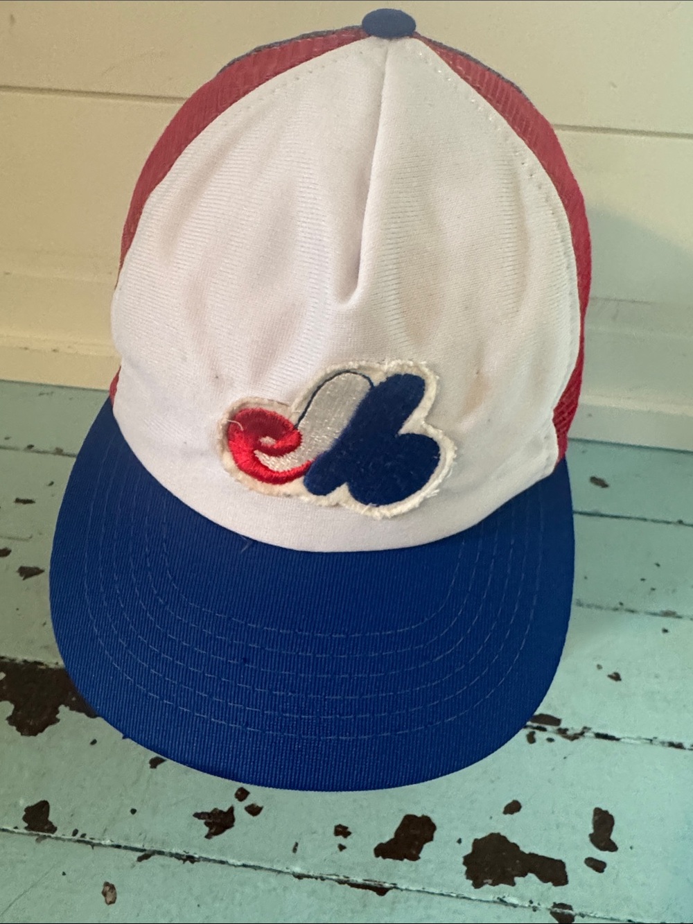 Rare Vintage 70- 80s Montreal Expos Trucker Snapback Cap Hat  Beco Official MLB